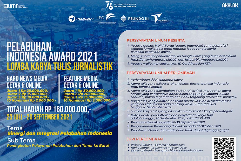 podiumnews.com-Merger BUMN Pelabuhan, Pelindo Gelar Lomba Karya Tulis Jurnalis